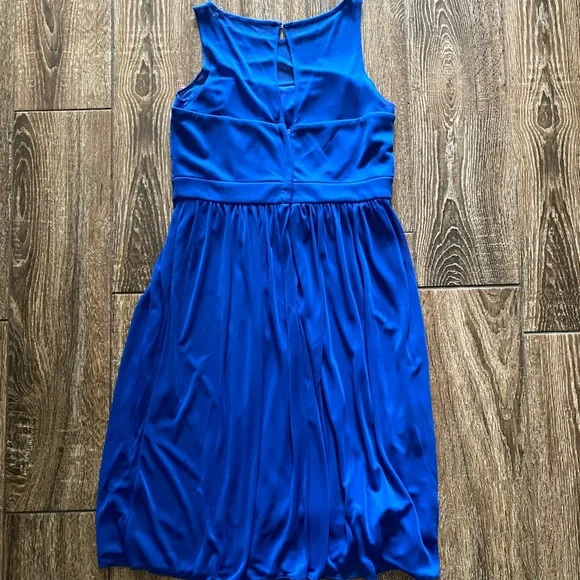 DAVID’S BRIDAL royal blue midi dress - Picture 2 of 10